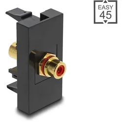 DELOCK Easy 45 Modul Cinch Buchse zu Cinch Buchse vergoldet