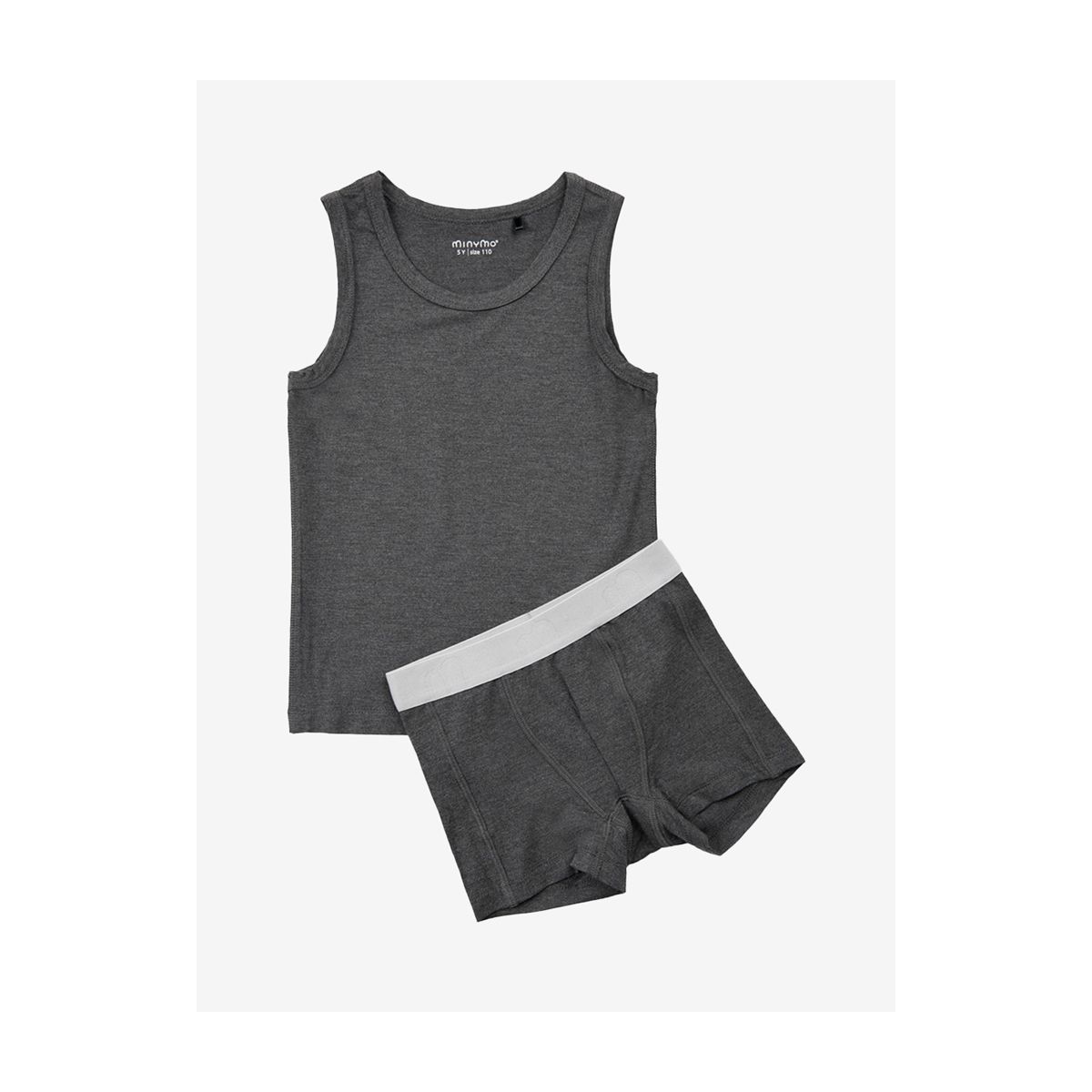 Minymo Underwear set dark grey melange (121) 146 4876-121-146