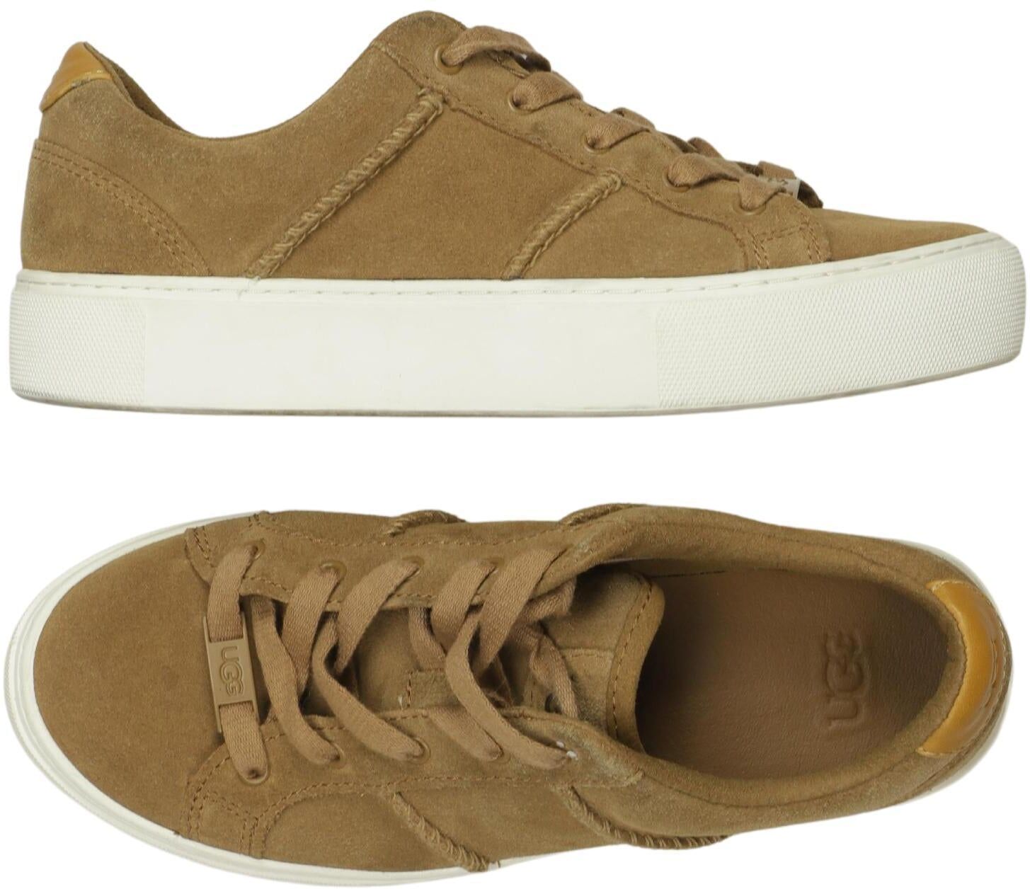 UGG Damen Sneaker, Braun, Gr. EU 37, Leder - Second Hand