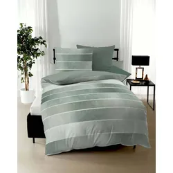 kaeppel Bettwäsche Feinbiber Timeless jade 200x200 cm + 2x80x80 cm