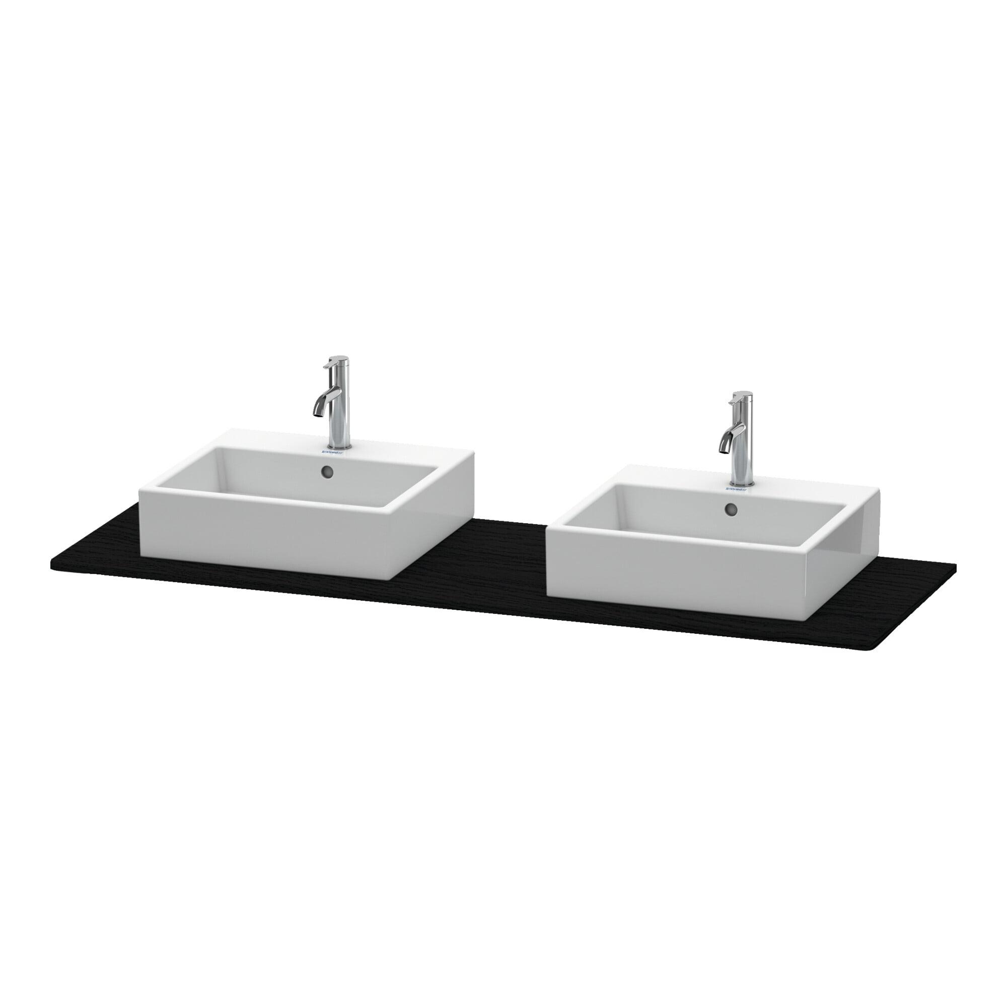 Duravit Konsole XSquare 160x55cm, E s, m 2 Auss, Beck. beids. (XS063HB1616)