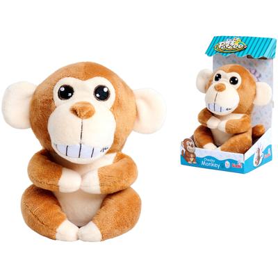 Plüschfigur SIMBA "PetZoo Cheeky Monkey", braun (bunt), Plüschfiguren, Kinder, mit Sprechfunktion