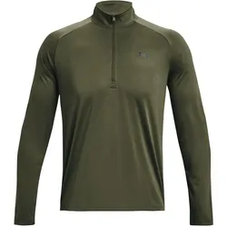 Under Armour, Herren, Sportshirt, Tactical Tech Shirt mit Reissverschluss, langarm, steingrauoliv S (XL), Grau, Grün