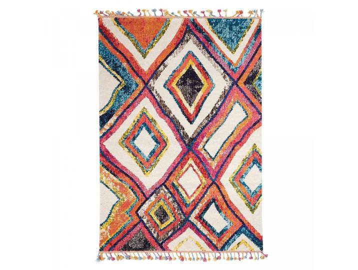 Tapis berbère motif ethnique, idéal pour un salon, multicolore 160x230