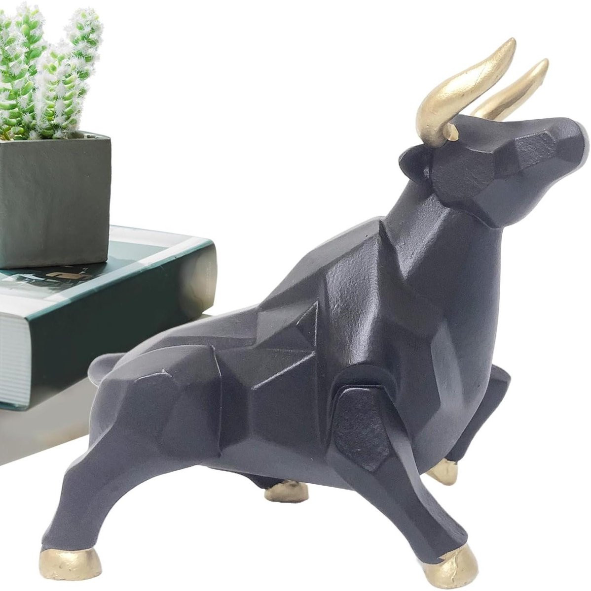 Handmatig bewerkt abstract Hars Beeldje voor interieur decoratie, Hoogte: 10.4 cm