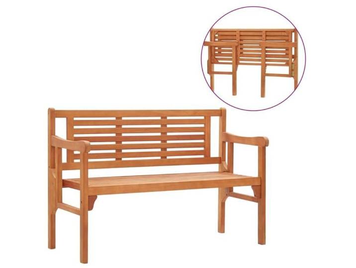 Banc pliable de jardin 120 cm Bois d'eucalyptus solide