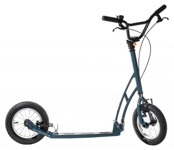 Tiny City-Faltroller Oceanblau mit Luftbereifung und Shimano 4000 Bremsen