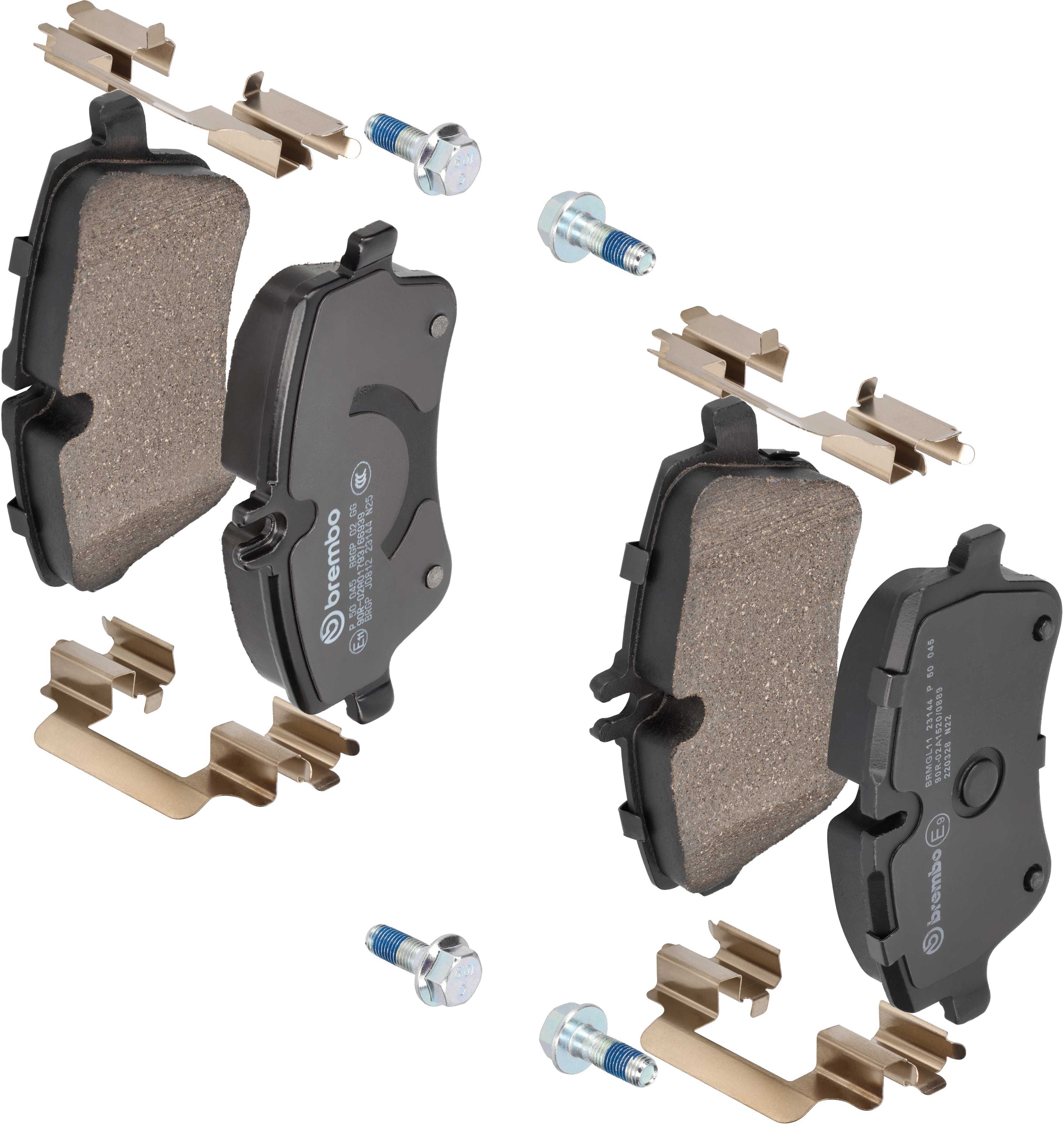 Brembo Bremsbelagsatz, Scheibenbremse Bremsbeläge, Richtungsgebunden P 50 045 Für Mercedes