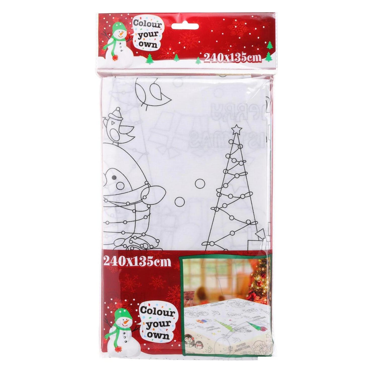 Farbige Tischdecke Weihnachten (22459468)