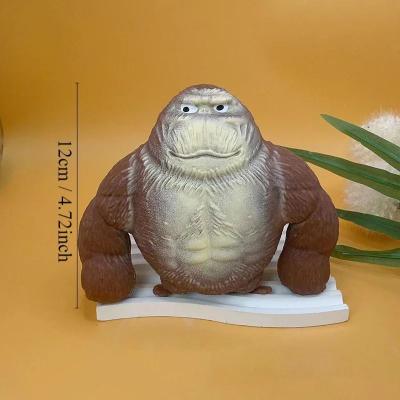 Uplift Essentials Funny Gorilla Stress Relief Squeeze Toy Pinch Figure Desk Decor For Relaxation l