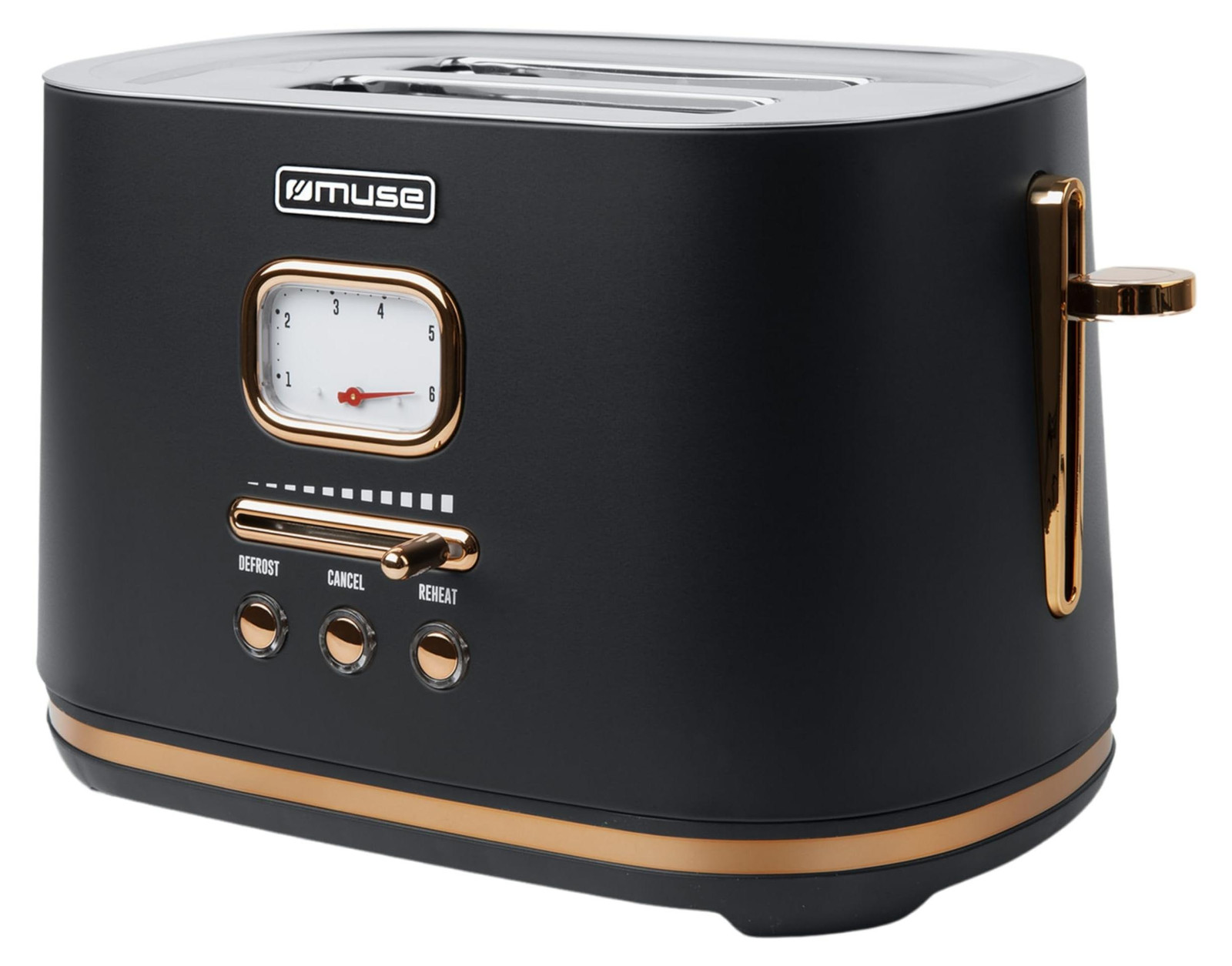Muse MS-130 BC elektrische crepe maker met 2 schijven, zwart en messing, 1000 W