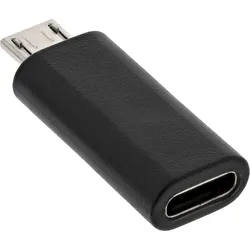 INLINE USB 2,0 Adapter, Micro-USB Stecker auf USB-C Buchse