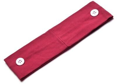Everyday Crate Cooling Yoga Headband Moisture Wicking Sports Sweatband For Running Gym Cycling rose Red