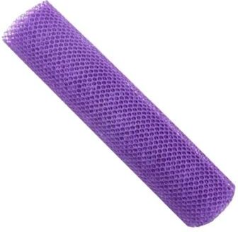 Inspire Essentials African Net Bath Sponge Exfoliating Mesh Body Scrubber Long Stretch Washcloth purple