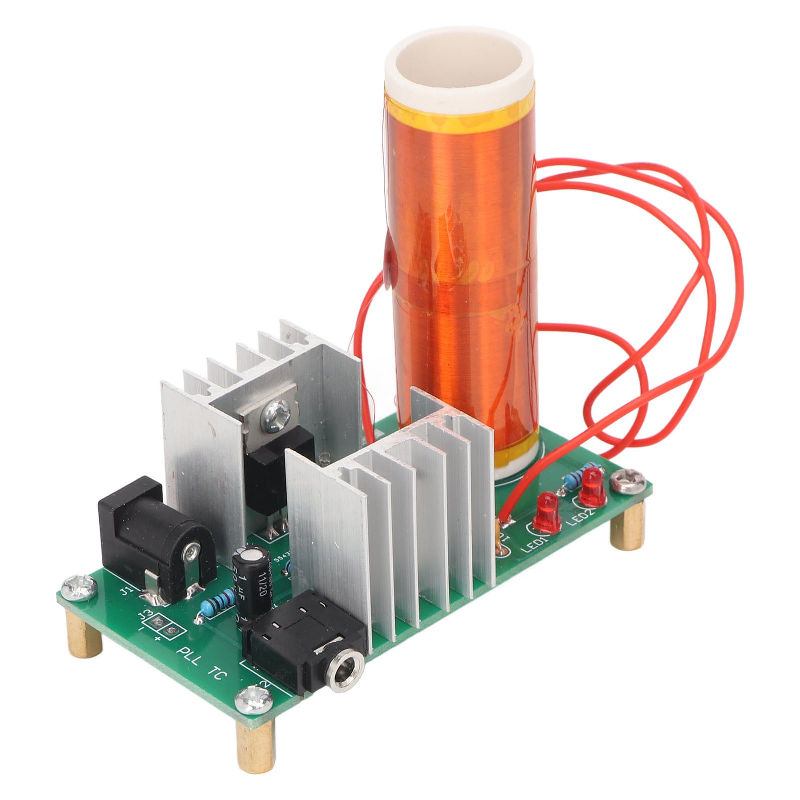 Cocosity Experimenteerset voor elektronica-enthousiastelingen met spoel, ionenring en draadloze plasma-overdracht, DC 15–24 V