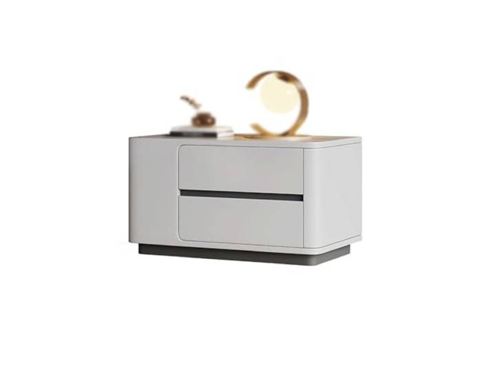 YANG11FAN Vielseitig Nachttisch aus Holz Sideboard mit 2 Schubladen for Wohnzimmer, Schlafzimmer und Arbeitszimmer
