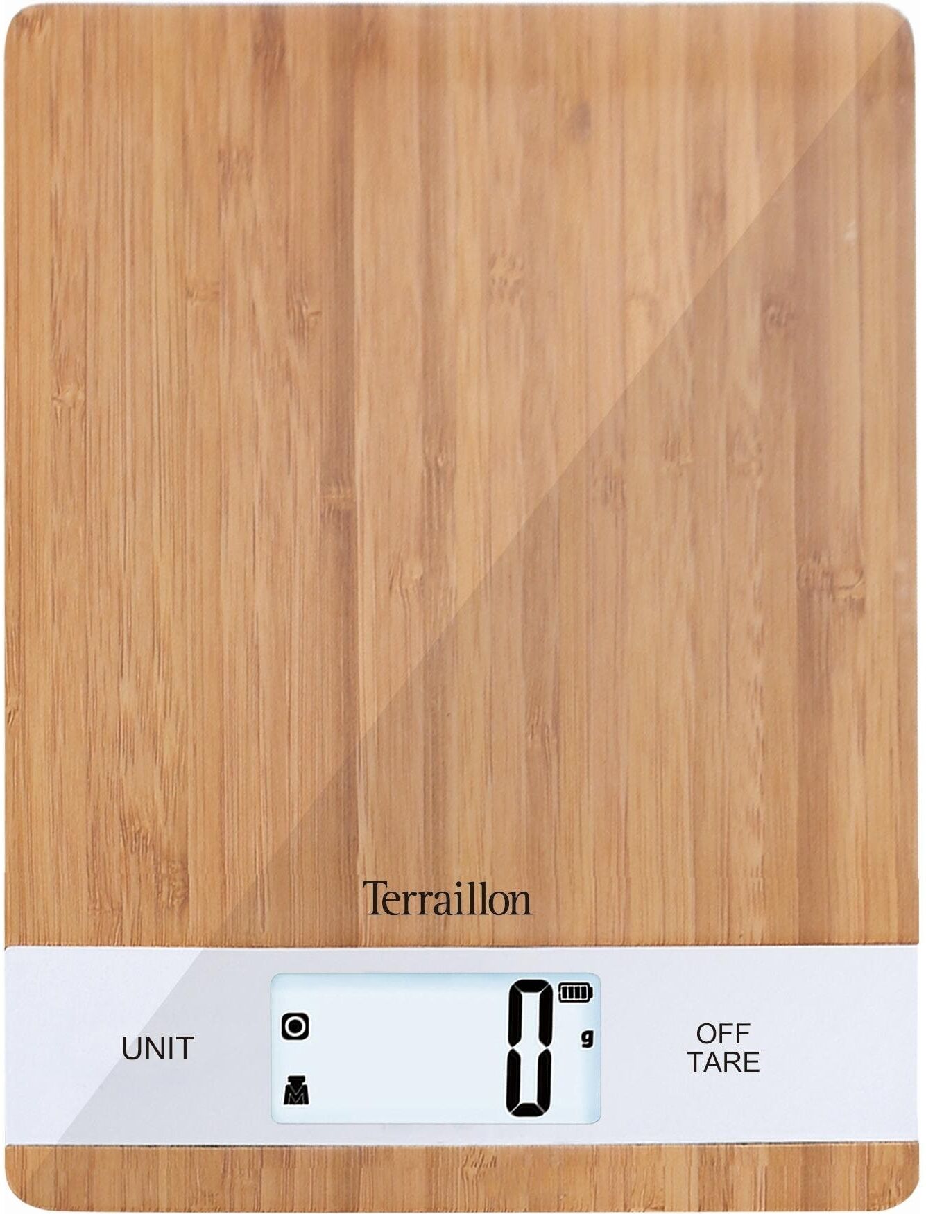 Küchenwaage TERRAILLON "Terraillon Bamboo USB", braun, Küchenwaagen, Küchenwaage braun Einheitsgröße