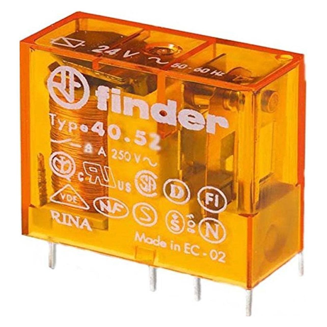 Finder Relais Serie 40.52 24VAC 8A (40.52.8.024.0000)