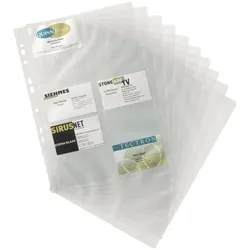 Durable Ersatzhüllen für Visitenkartenmappe mit Ringmechanik »Visifix« transparent, 25.5x31.5 cm