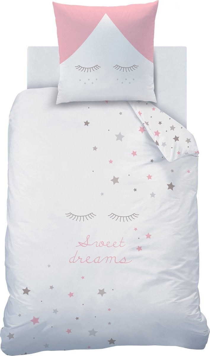 Matt & Rose Dekbedovertrek Sweet Dreams Eenpersoons 140 x 200 cm