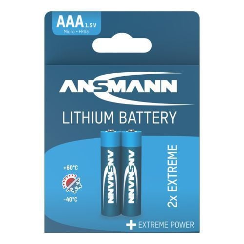 Ansmann Lithium Extreme AAA Batterijen 1,5V - 2 stuks