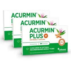 Stärkste Kurkuma Kapseln, 10.000 mg Curcuma – Acurmin PLUS® 180 St