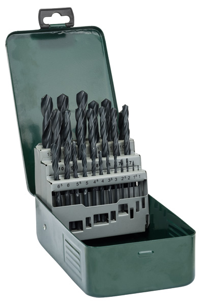 Bosch HSS-R-Metallbohrer-Set , 25-teilig, 1 - 13 mm, Metallkassette 2607019446