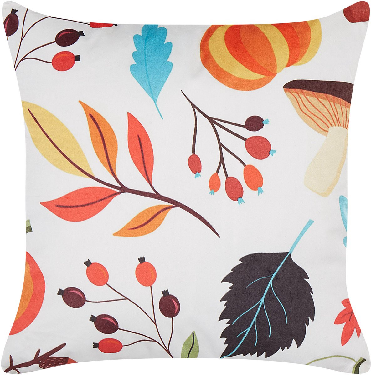 VISCARIA Sierkussen Herfstmotief Multicolor Fluweel 45 x 45 cm