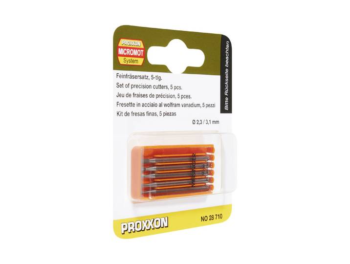 Proxxon Feinfräsersatz Wolfram-Vanadium Stahl ⌀ 2.4 mm 5 Stück