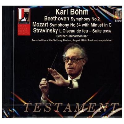 Sinfonie 2/Sinfonie 34/Der Feuervogel-Suite - Ludwig van Beethoven,Wolfgang Amadeus Mozart,Igor Strawinsky, CD, 0749677151027