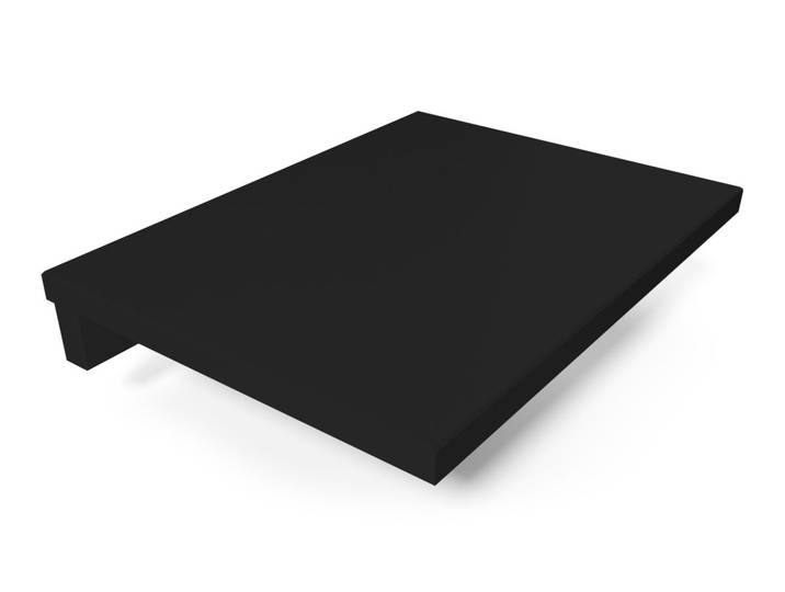 Table de chevet suspendue bois Noir