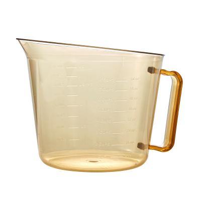 Messbecher ohne Deckel - 19 x 19 x 16.2 cm - Bernstein -. Cambro