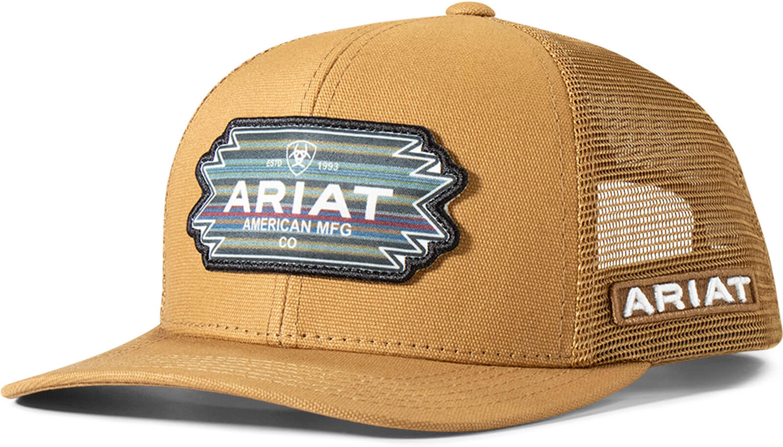 Men's Aztec Logo Patch Cap in Beige Khaki by Ariat
