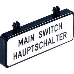Siemens 3LD9286-1A Zusatzschild Deutsch/ Englisch 47x17mm