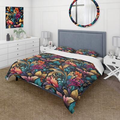 DESIGN ART "Designart ""Bohemian Rhapsody Paisley Pattern XIII"" paisley Bedding Cover Set With 2 Shams"