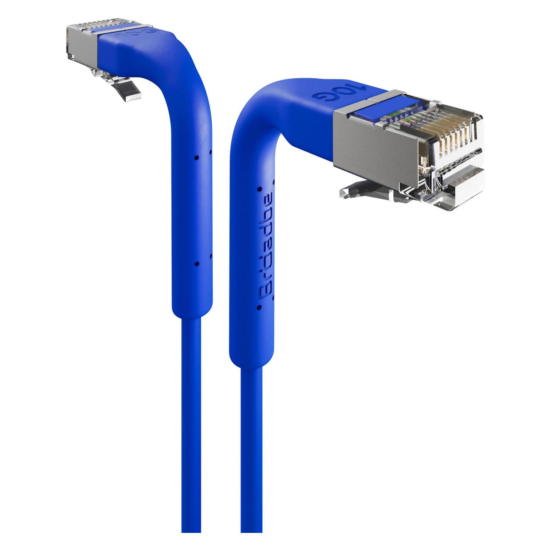 Broadbe Slim Patch Cable 10G Blue 0.3m Cable-Patch-Cat6A-BL-0.3M-Slim (CAT6a, 0.30 m) (Cable-Patch-Cat6A-BL-0.3M-Slim)