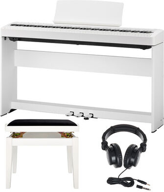 Kawai ES-120 W Deluxe Bundle Blanc