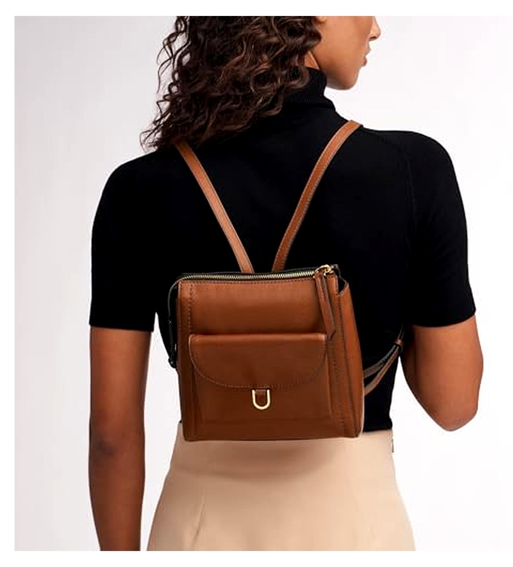 Women's Parker Leather Convertible Backpack Purse Handbag for Women