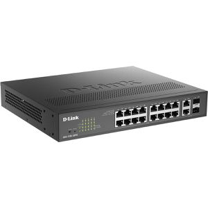 D-Link Switch Gigabit Smart, DGS-1100-18PV2, managed, 16-Port, 1 Gbit/s, 16x PoE+, 2x SFP Combo