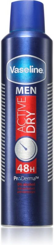 Vaseline Men Active Dry Antiperspirant spray anti-transpirant pour homme 250 ml