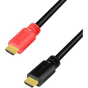 LogiLink HDMI-Kabel CHV0101 HDMI 2.0, vergoldete Stecker, 4K UHD bei 60 Hz, 18 Gbit/s, HDMI auf HDMI, 15m