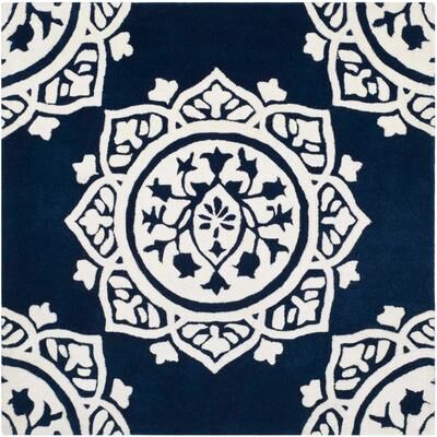 SAFAVIEH Handmade Bella Abby Modern Floral Wool Rug