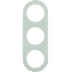 Hager Rahmen 3-fach, Serie R.classic Glas polarweiß Kunststoff weiß