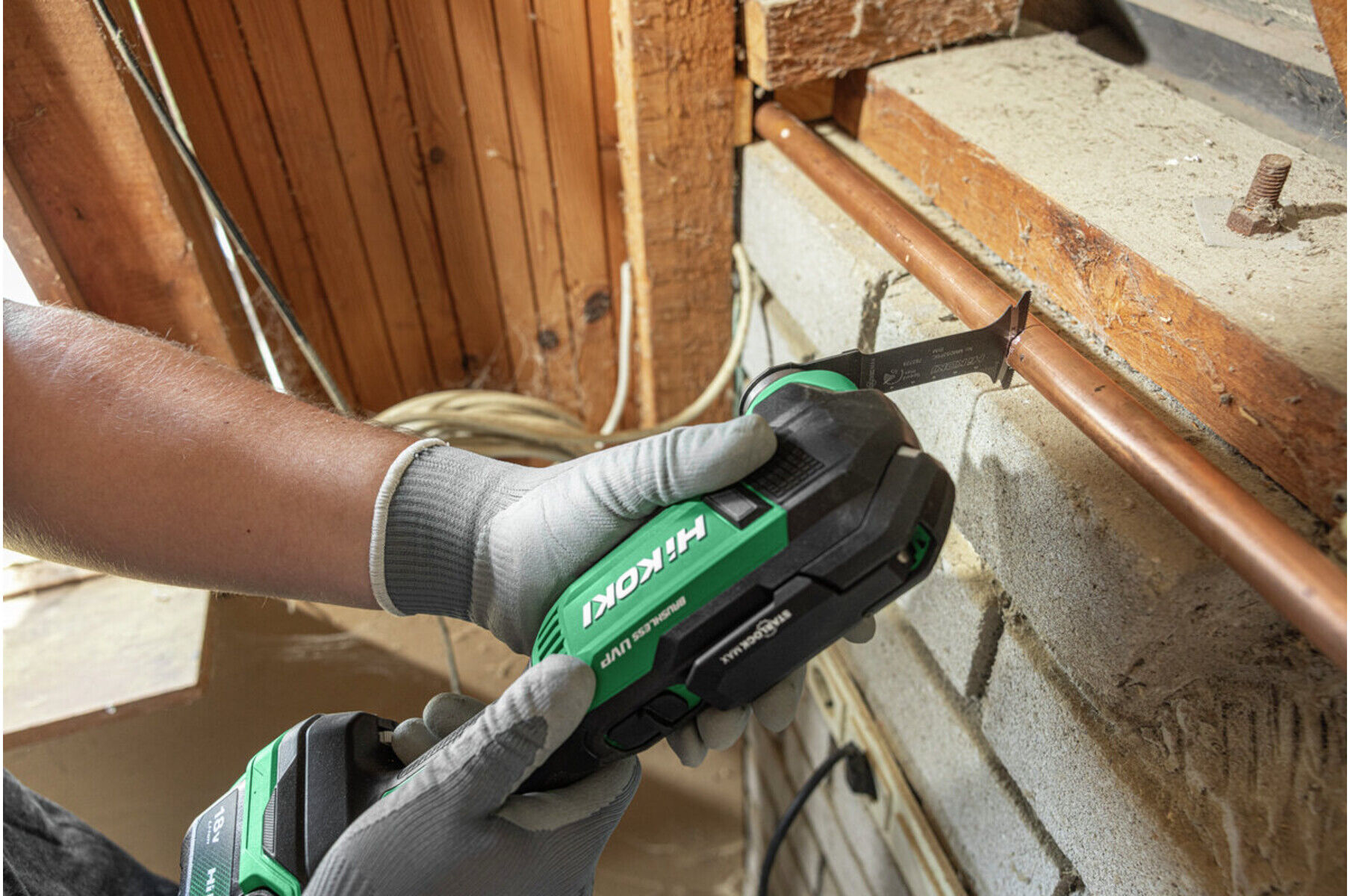 HiKOKI Akku-Multitool 18 V CV18DMAW2Z, brushless, StarlockMax)