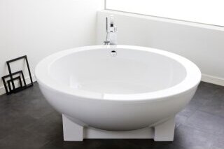 Hoesch Dreamscape Freistehende Rundbadewanne 1800 mm mit Außenverkleidung weiß - 6130.010010
