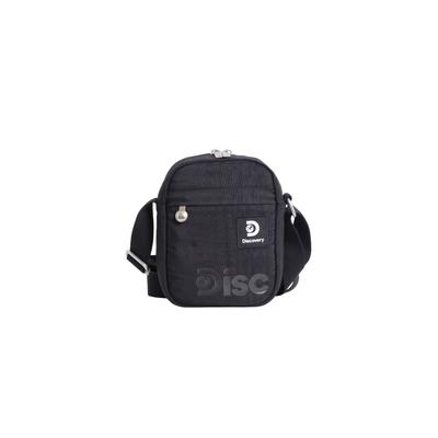 Schultertasche DISCOVERY "Commuter", Damen, Gr. B/H/T: 24cm x 13,5cm x 5cm, schwarz, bedruckt, Taschen Schultertasche, mit Antikratz-Tasche