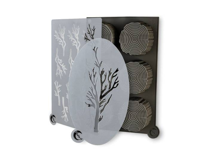 Plate It Plate-it moules Bois, silicone, 3 pièces