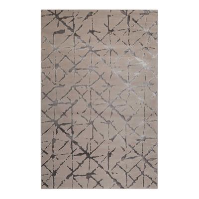 Teppich ESPRIT "Solveig", beige (hellgrau), B:80cm H:12mm L:150cm, Polyester, Teppiche, Teppich, Kurzflorteppich, gewebt, geometrisch, modern, trendig, Skandi, weich