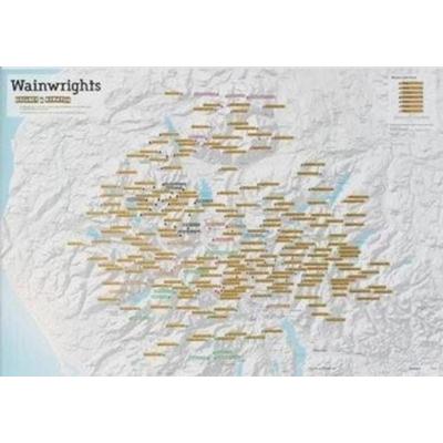 Wainwright Summits Collect and Scratch Print, von , Maps International Ltd, 978-1-910378-20-5