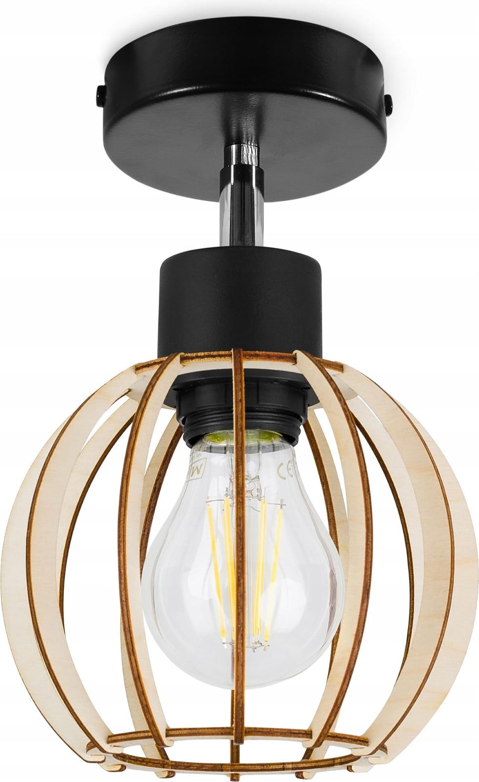 LIGHT HOME LH Moderne Led-Plafondlamp met Houten Kubussen